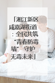 湘江新区咸嘉湖街道：全民共筑“青春防毒墙” 守护无毒未来