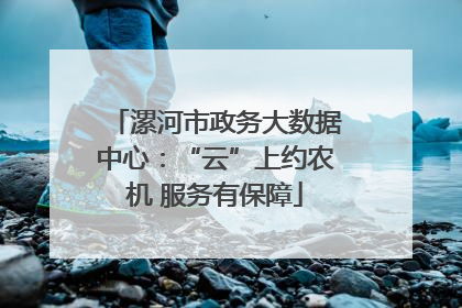 漯河市政务大数据中心：“云”上约农机 服务有保障