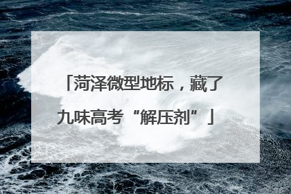 菏泽微型地标，藏了九味高考“解压剂”