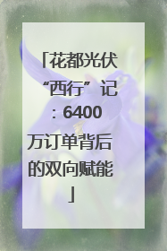 花都光伏“西行”记：6400万订单背后的双向赋能
