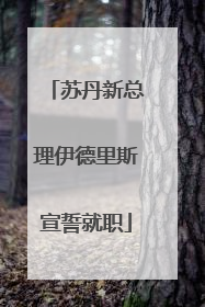 苏丹新总理伊德里斯宣誓就职