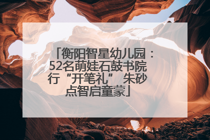衡阳智星幼儿园：52名萌娃石鼓书院行“开笔礼” 朱砂点智启童蒙