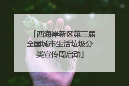 西海岸新区第三届全国城市生活垃圾分类宣传周启动