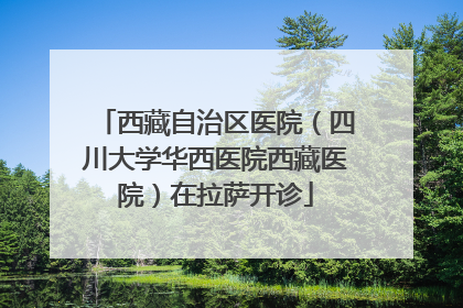 西藏自治区医院（四川大学华西医院西藏医院）在拉萨开诊