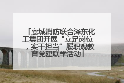 襄城消防联合泽东化工集团开展“立足岗位，实干担当”履职观教育党建联学活动