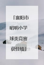 襄阳市昭明小学球类竞赛获佳绩