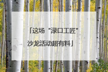 这场“渌口工匠”沙龙活动超有料