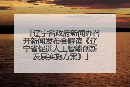 辽宁省政府新闻办召开新闻发布会解读《辽宁省促进人工智能创新发展实施方案》