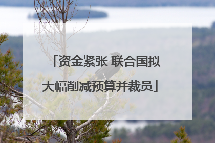 资金紧张 联合国拟大幅削减预算并裁员