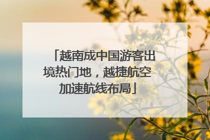 越南成中国游客出境热门地，越捷航空加速航线布局