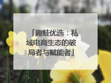 趣蛙优选：私域电商生态的破局者与赋能者
