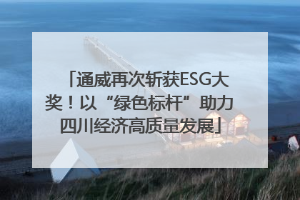 通威再次斩获ESG大奖！以“绿色标杆”助力四川经济高质量发展