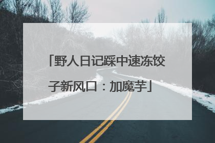 野人日记踩中速冻饺子新风口：加魔芋