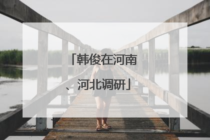 韩俊在河南、河北调研