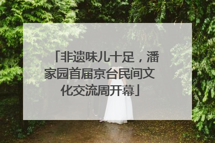 非遗味儿十足，潘家园首届京台民间文化交流周开幕