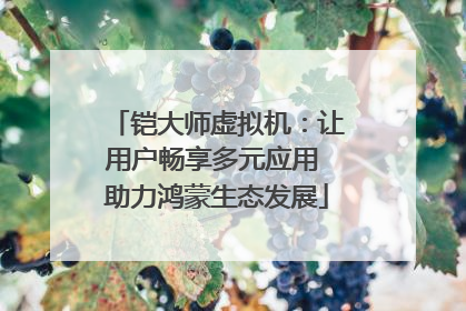 铠大师虚拟机：让用户畅享多元应用 助力鸿蒙生态发展