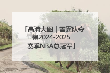 高清大图｜雷霆队夺得2024-2025赛季NBA总冠军