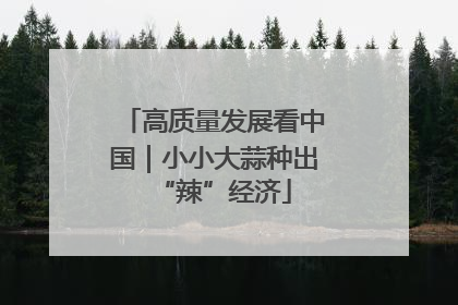 高质量发展看中国｜小小大蒜种出“辣”经济