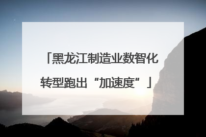 黑龙江制造业数智化转型跑出“加速度”
