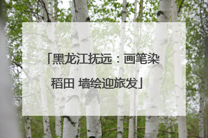 黑龙江抚远：画笔染稻田 墙绘迎旅发
