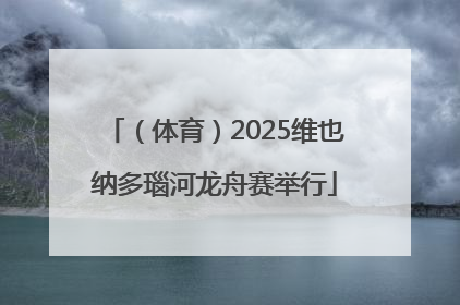 （体育）2025维也纳多瑙河龙舟赛举行
