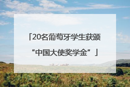 20名葡萄牙学生获颁“中国大使奖学金”
