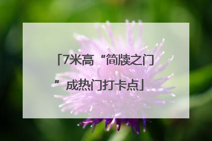 7米高“简牍之门”成热门打卡点