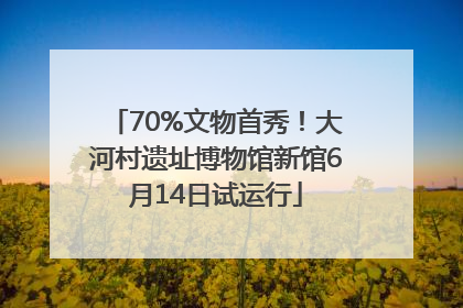 70%文物首秀！大河村遗址博物馆新馆6月14日试运行