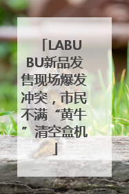 LABUBU新品发售现场爆发冲突，市民不满“黄牛”清空盒机